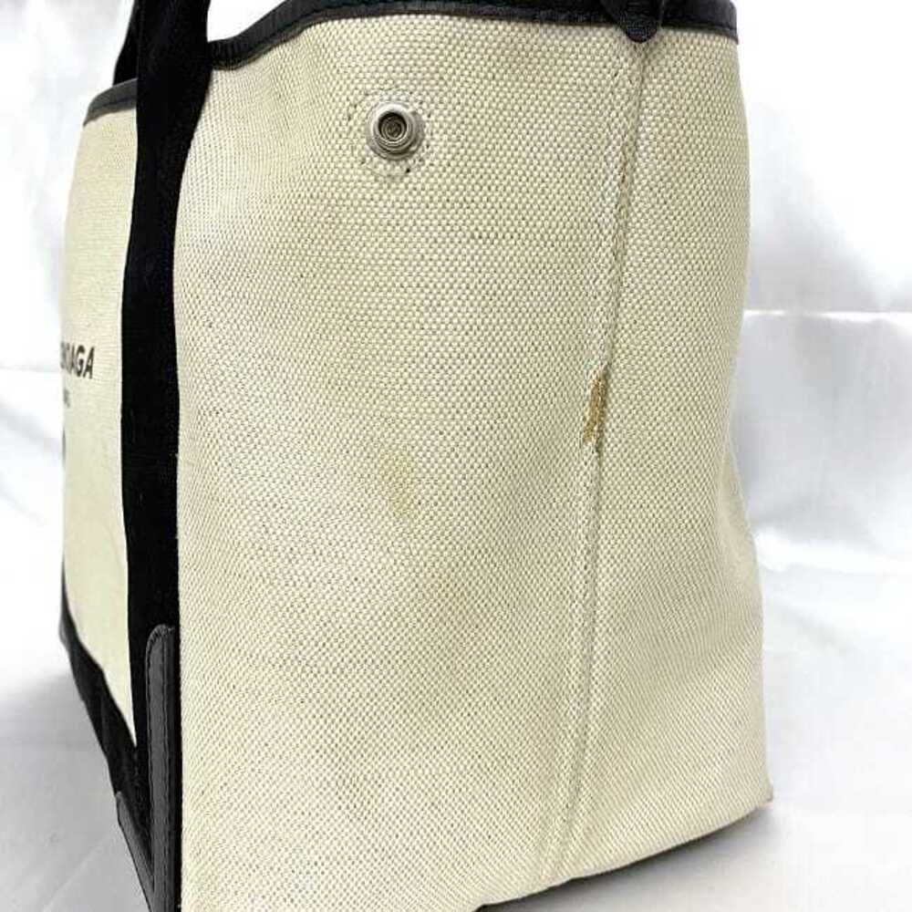 Balenciaga Tote Bag Cabas Pouch Canvas Leather Logo Classic School Business High - Picture 6 of 8